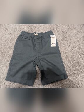 Tea Collection Boys Twill Discovery Shorts Bay Leaf NWT